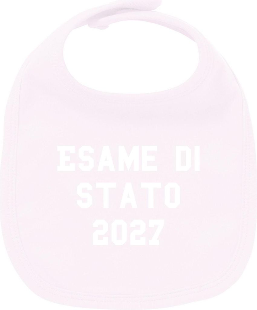 Huuraa Unisex Babylatz Esame di Stato 2027 Abschluss Italien Geschenk Babypink Baumwolle Esame di Stato 2027 Mitbringsel