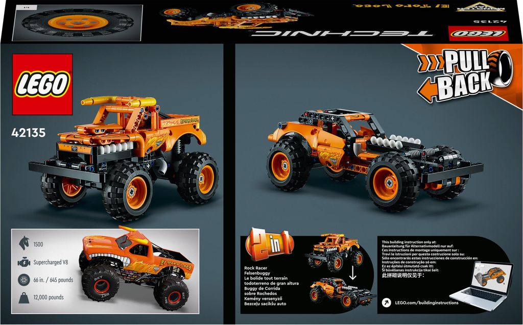 LEGO 42135 Technic Monster Jam El Toro Loco, Monster Produktbild 8