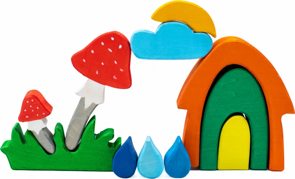 Jouets d'éveil en bois Marc L'automne enchanté, figurines artisanales 10cm