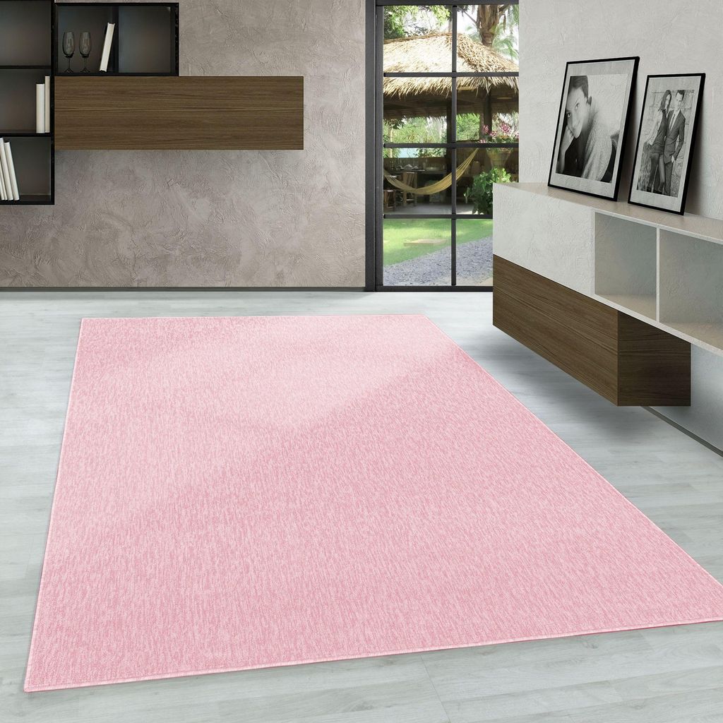 Carpetsale24 Schlingen-Teppich Kurzflor - Uni Design, Modern & Pflegeleicht fürs Wohnzimmer, Grösse: 200x290 cm