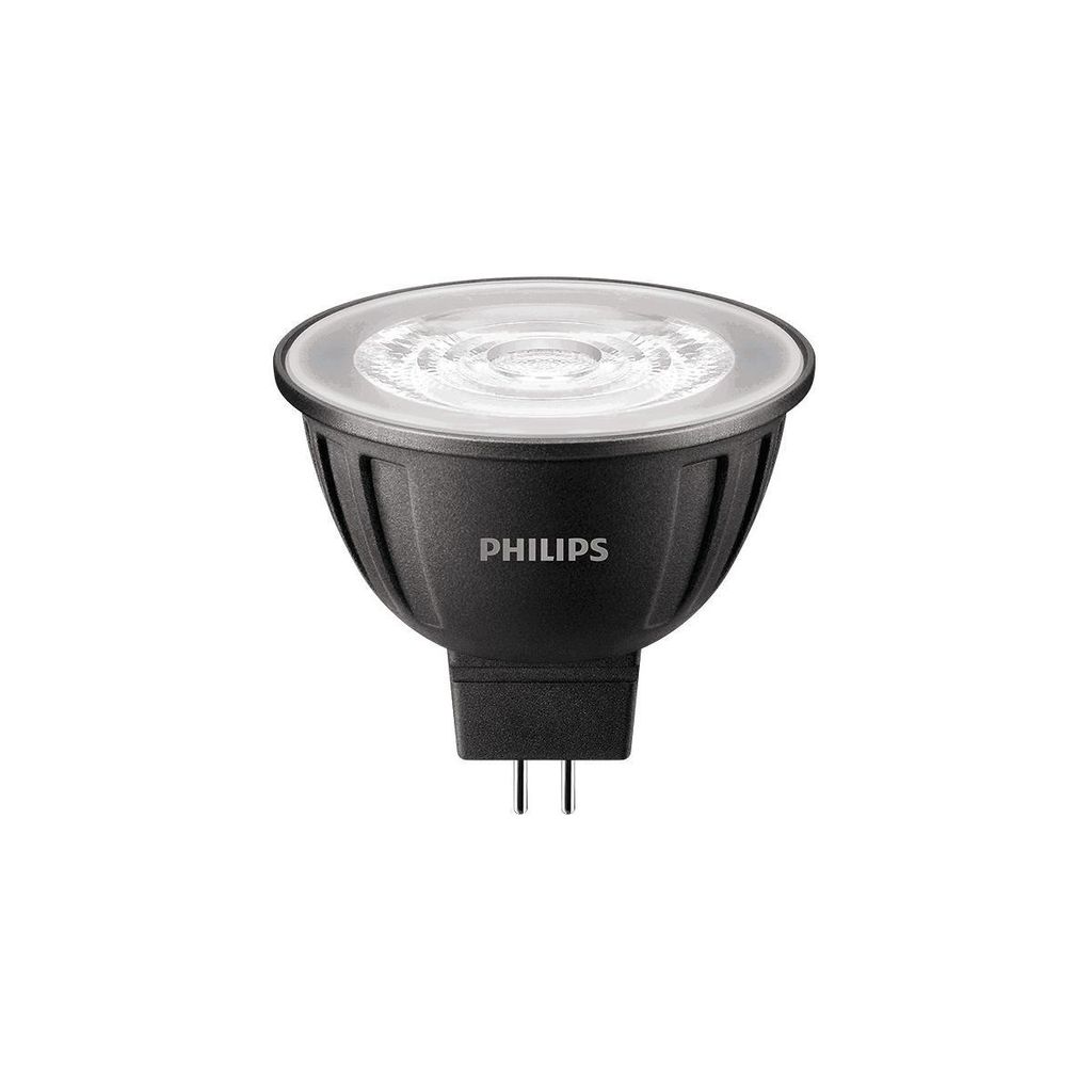 A Philips LED spotlight bulb on a white background.