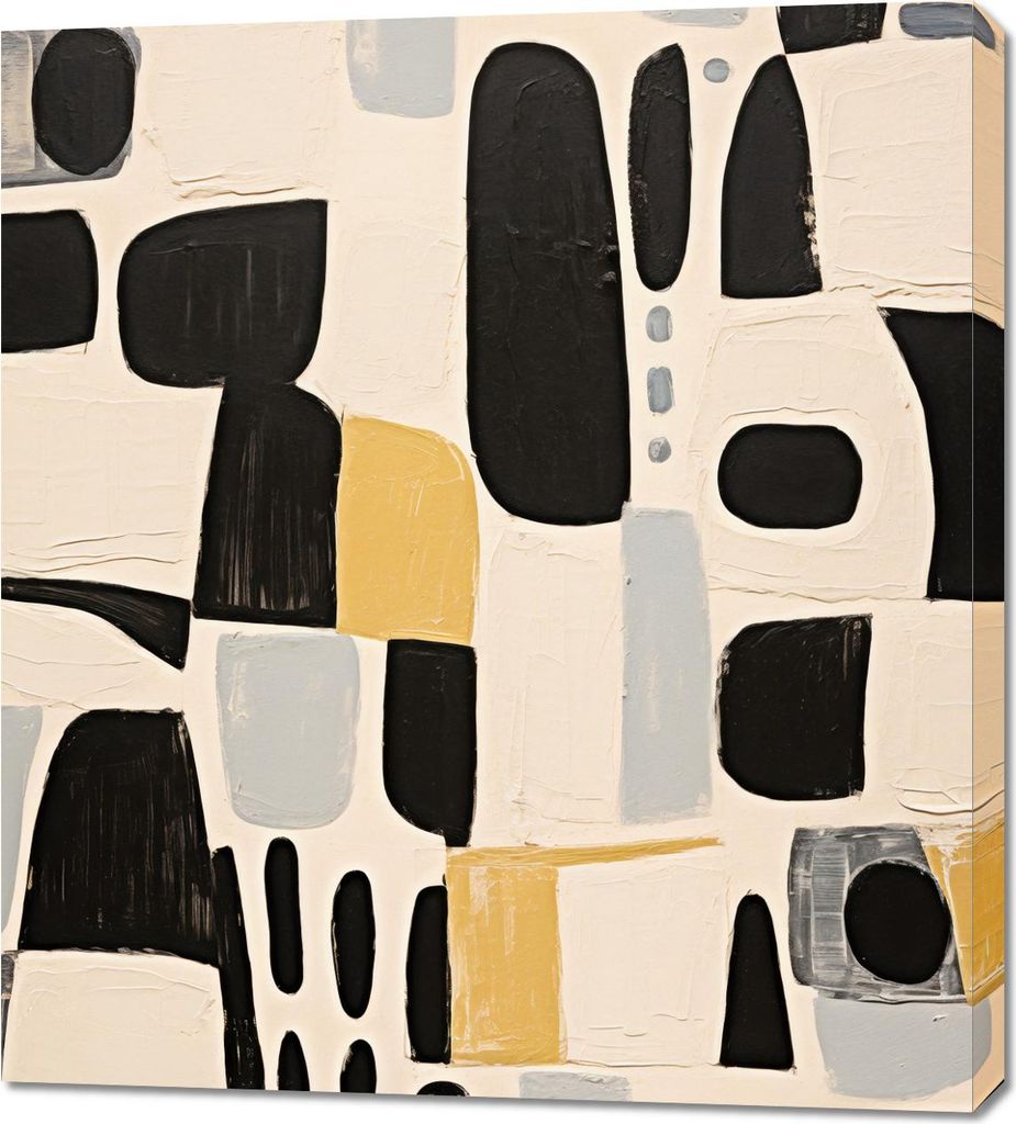Bild 90x100cm Geometrie der Schatten
