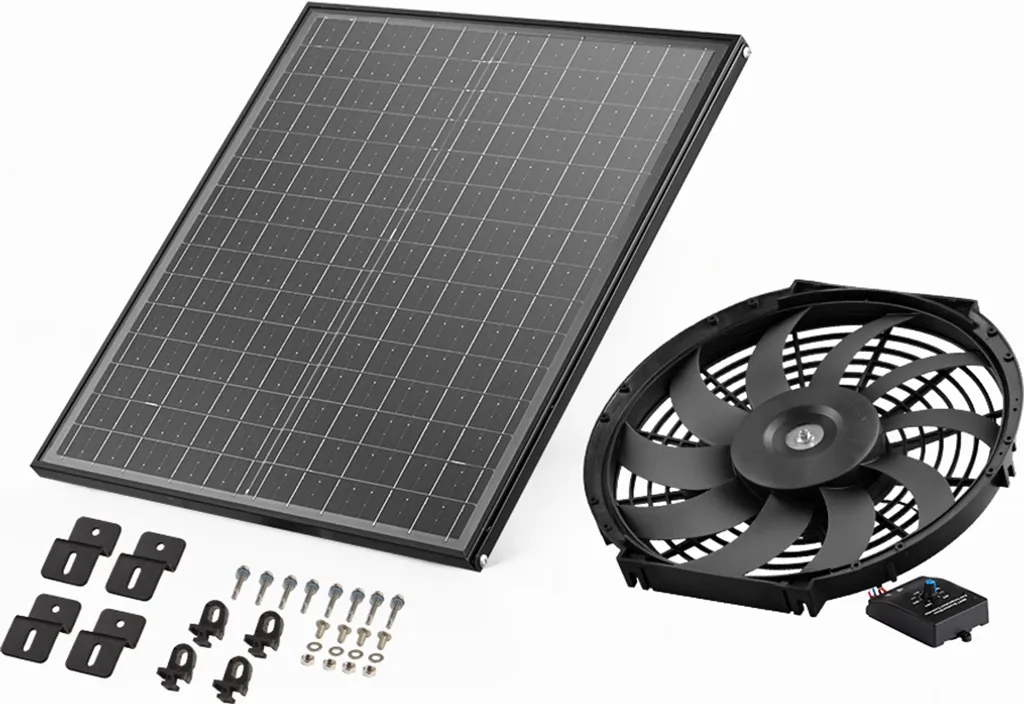 Ventilateur Solaire pour Garage et Atelier - Extraction d'Air 1300 CFM