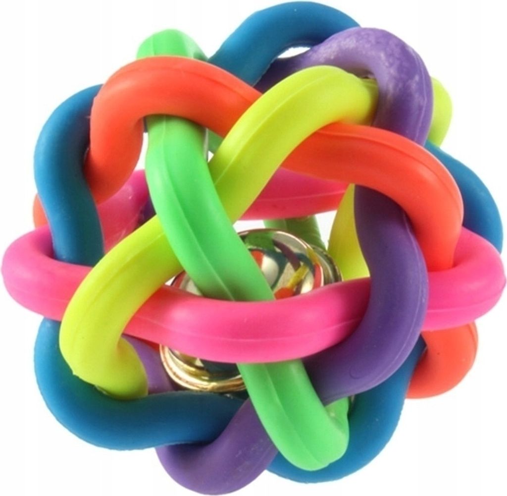 DOG TOYS Gummiball Hund kauen Glocken Hund 7.5cm