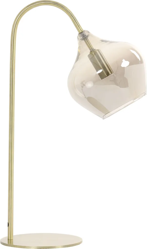 Lampe Rakel Bronze en Verre de Light & Living - Éclairage E14 Élégant