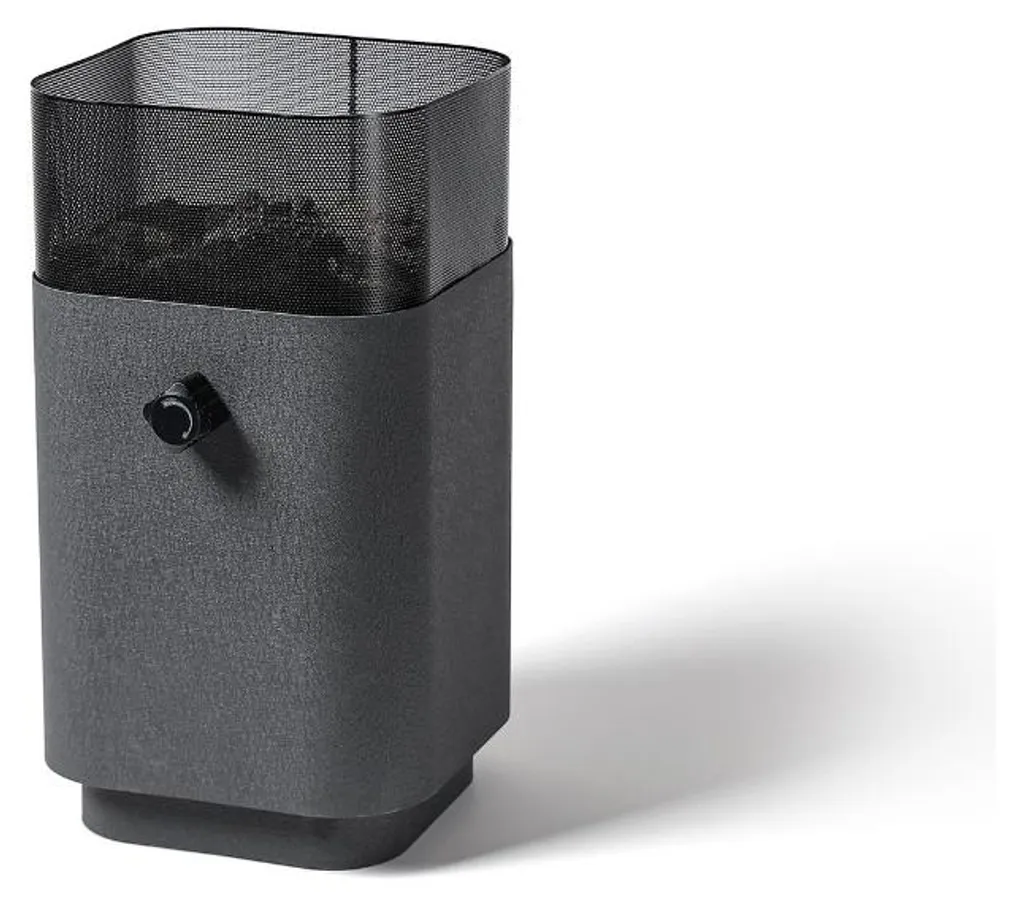 Foyer à gaz réglable 33,5 cm INF, pierres de lave et chaleur extérieure