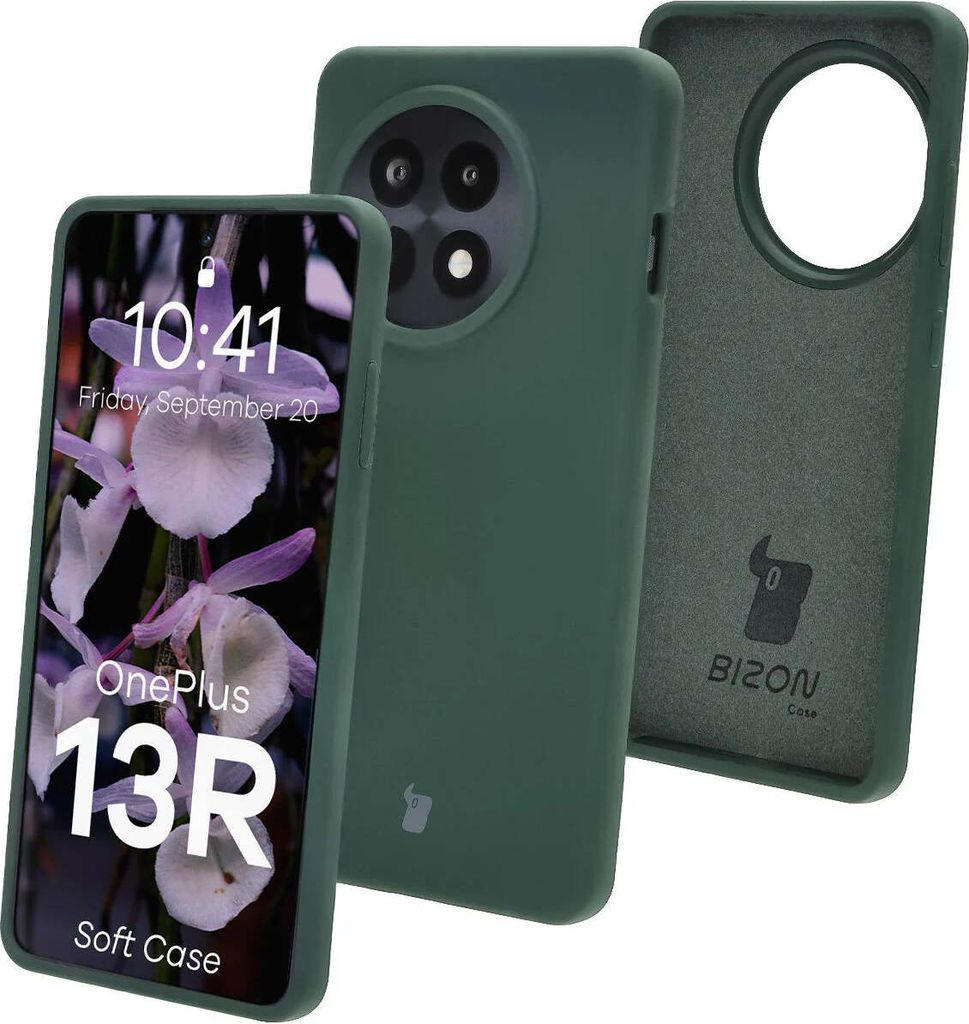 Bizon Soft Case OnePlus 13R dunkelgrün