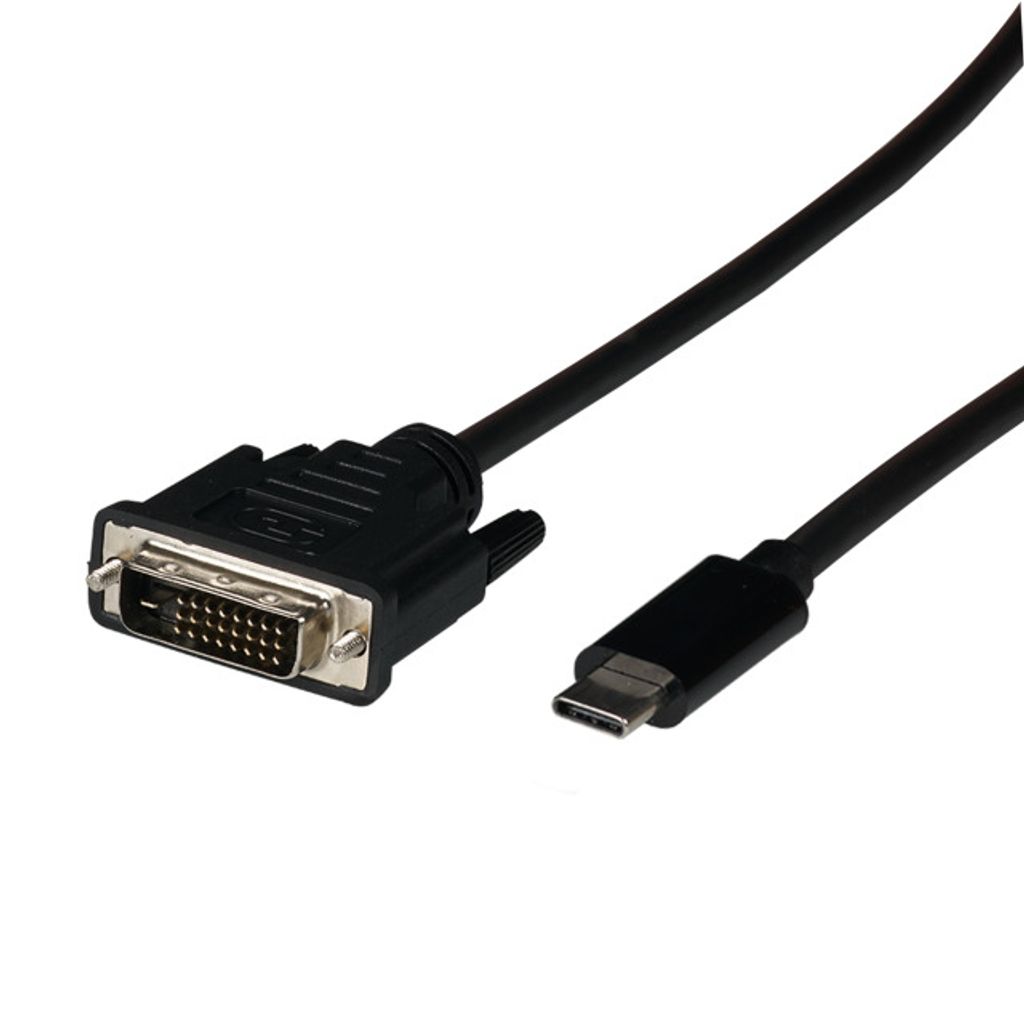 EFB USB3.2 Adapterkabel DVI-D,C-Stecker-DVI-D Stecker, 2m