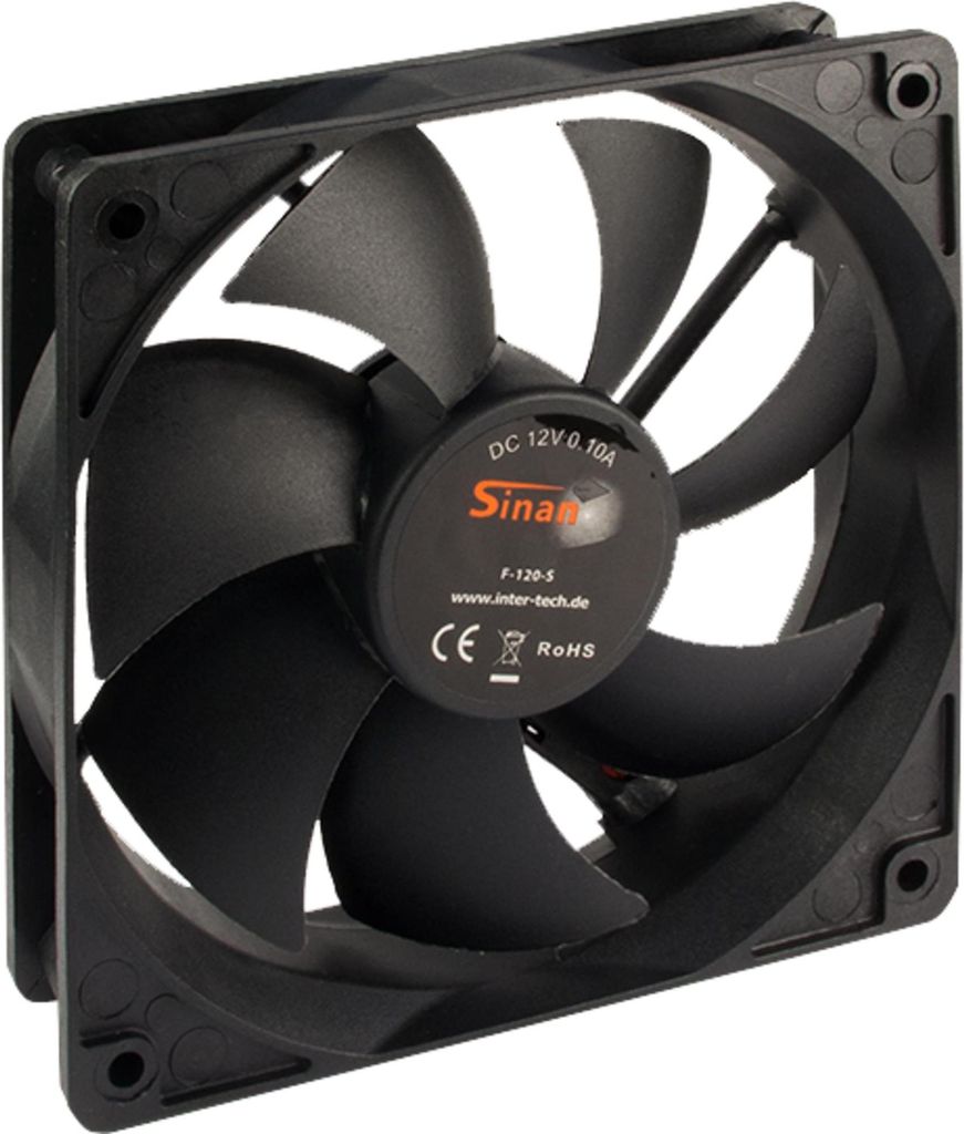 Inter-Tech F-120-S 120x120x25mm, Gehäuselüfter