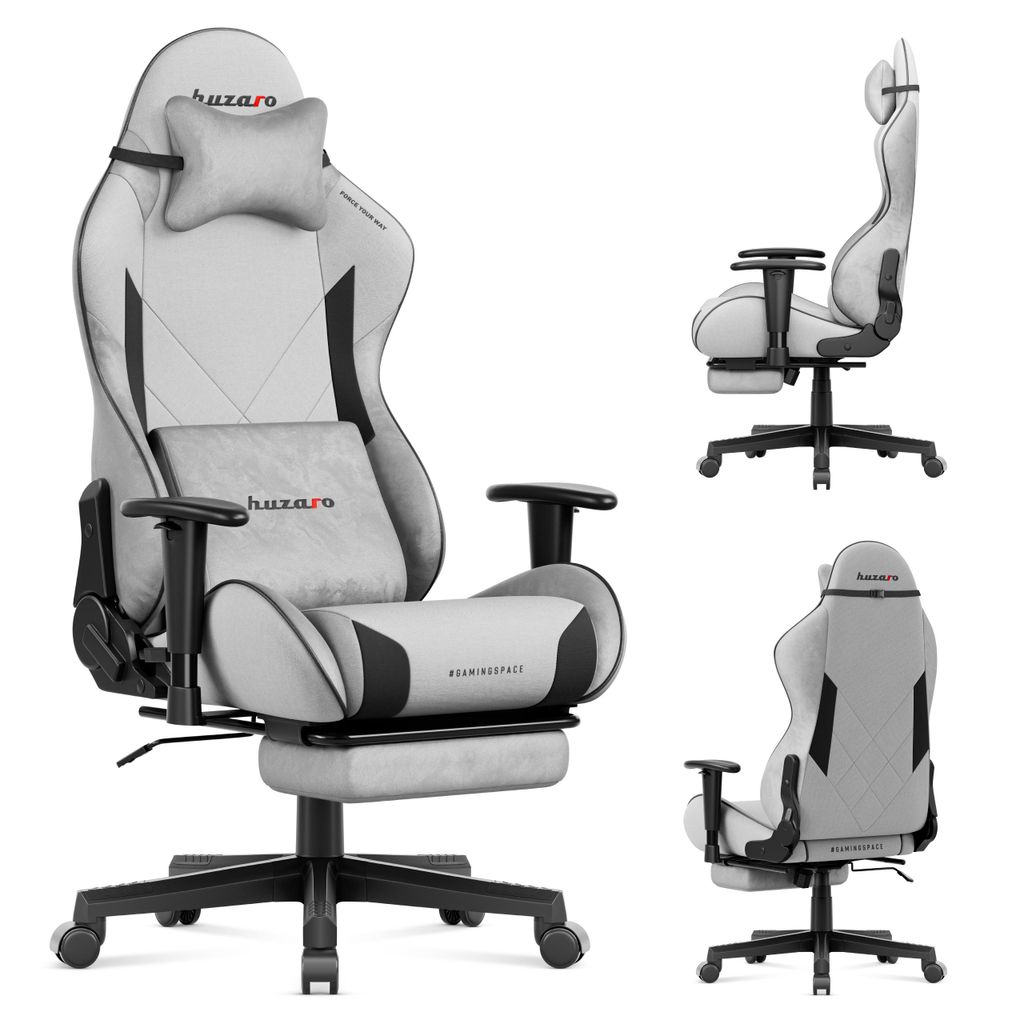 Huzaro Force 5.7 Grau – Gaming Stuhl, 2D-Armlehnen, 155° Produktbild 