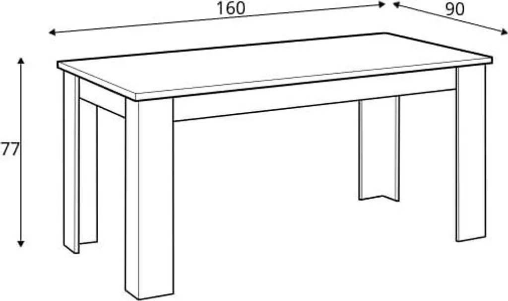 Table pliante Ayson 120 cm - Bureau en bois pliable avec structure métal - 2