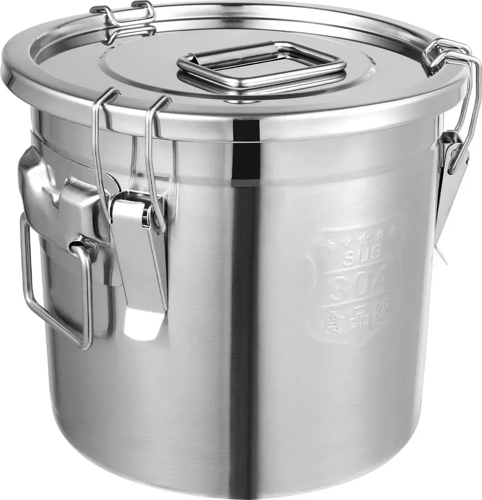 Contenitore Acciaio Inox Chiusura Ermetica Argento - Offerta Cucina