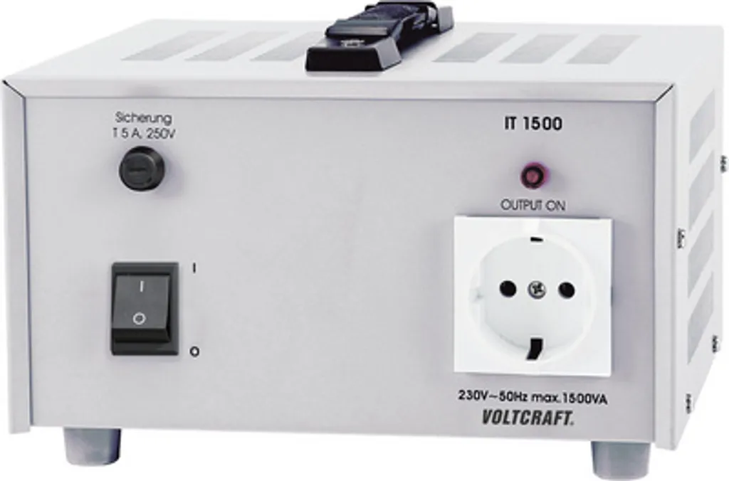 VOLTCRAFT IT-1500 Transformateur d'isolement de laboratoire 1500 VA