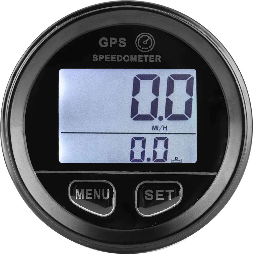Compteur Kilométrique GPS Universel - Mesureur Vitesse LCD pour Moto Marine