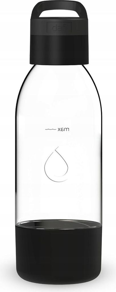 Dafi PushAir 0,5l schwarz Mehrwegflasche mit Kohlensäure