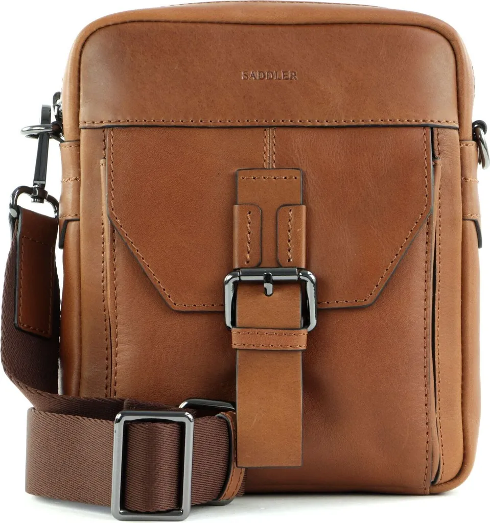 SADDLER Pluto Tan: Borsa Tracolla in Pelle per Professionisti