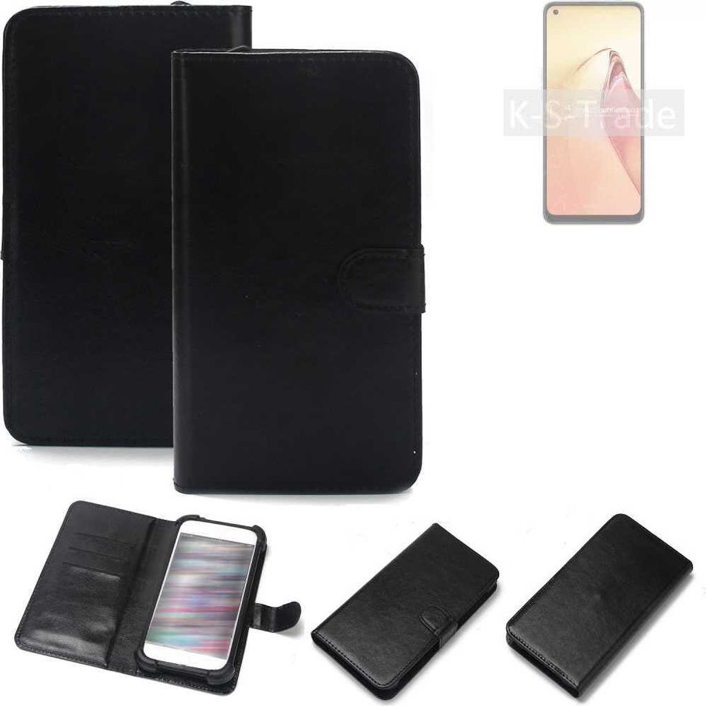 K-S-Trade Handyhülle Schutzhülle kompatibel mit Oppo Reno8 Handy Schutz Hülle Handyhülle Bumper schwarz 1x