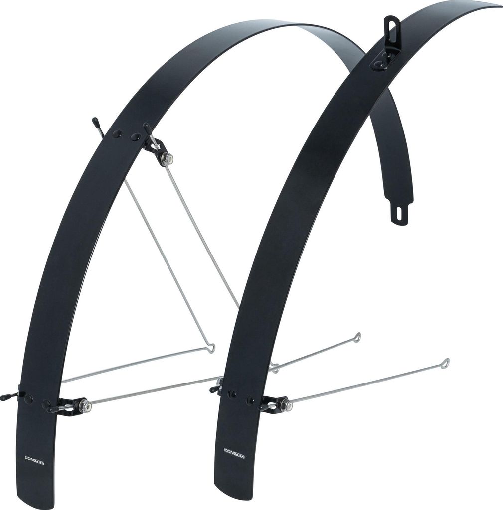 Contec Kotflügelset Flachkotflügel CT Kotflügelset Flachkotflügel 28 42mm Alu schwarz