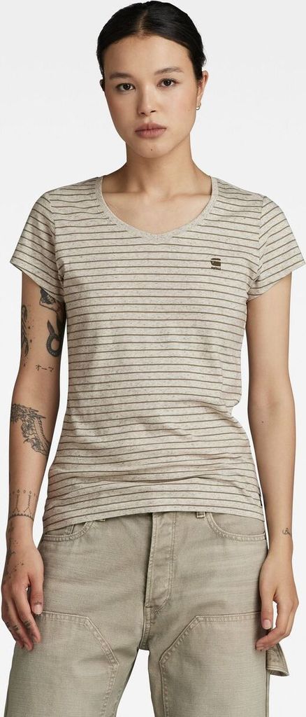G-STAR RAW DENIM STRIPE EYBEN SLIM V T 2.0 Damen T-Shirt