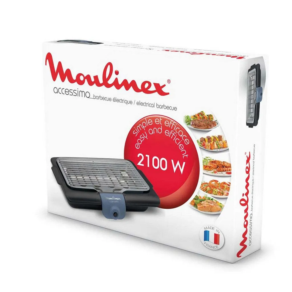 Barbecue de table électrique Moulinex 2100W Accessimo pour balcon