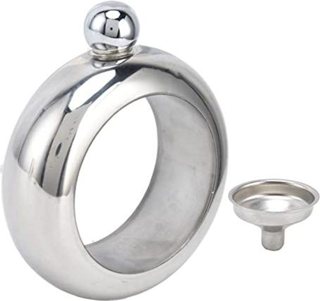 100Ml RVS Flask Armband - Tragbare Weinflaschen mit Trichter - Getränkezubehör für Frauen und Mädchen - Festliche Geburtstags- und Clubbar-Nutzung