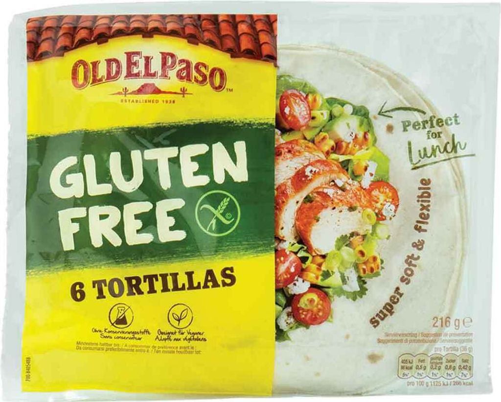Old El Paso Tortillas glutenfrei 216g Produktbild 