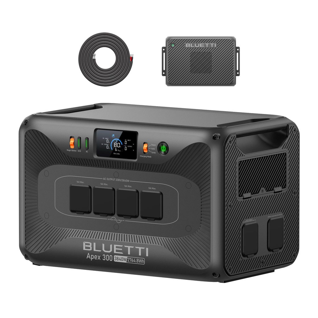 BLUETTI Solar Generator Apex 300 & Lader 2, 2764,8 Wh Productafbeelding 