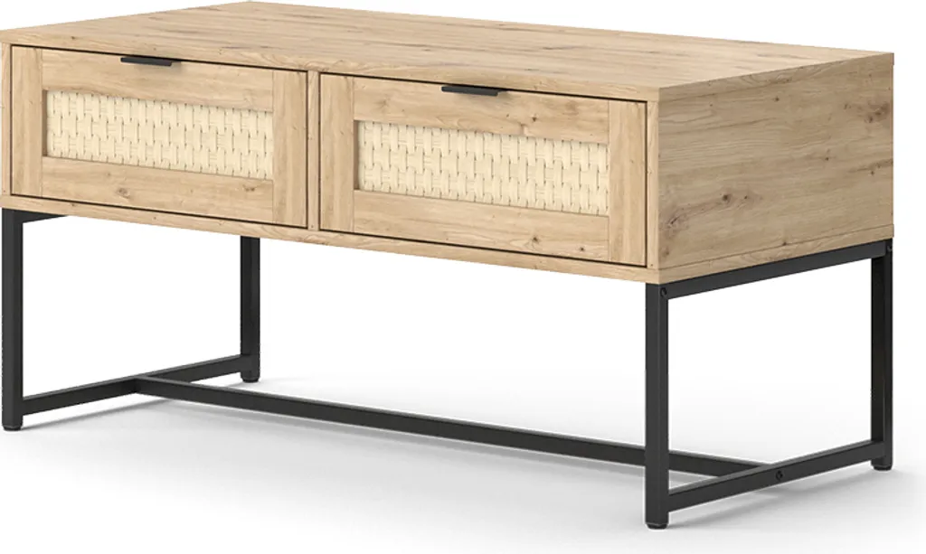 Optimisation rangement : Commode 100x48 cm Vicco Natal Sonoma 2 tiroirs