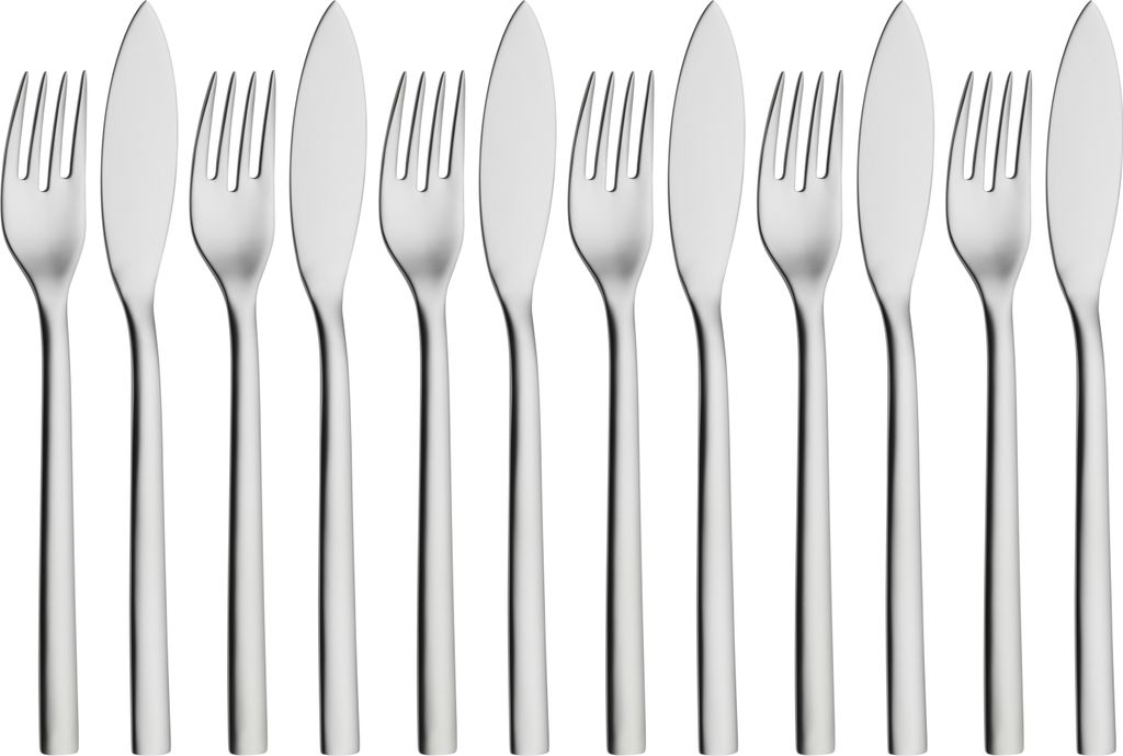 WMF Nuova Fischbesteck Set 12-teilig Fischgabel Fischmesser Produktbild 