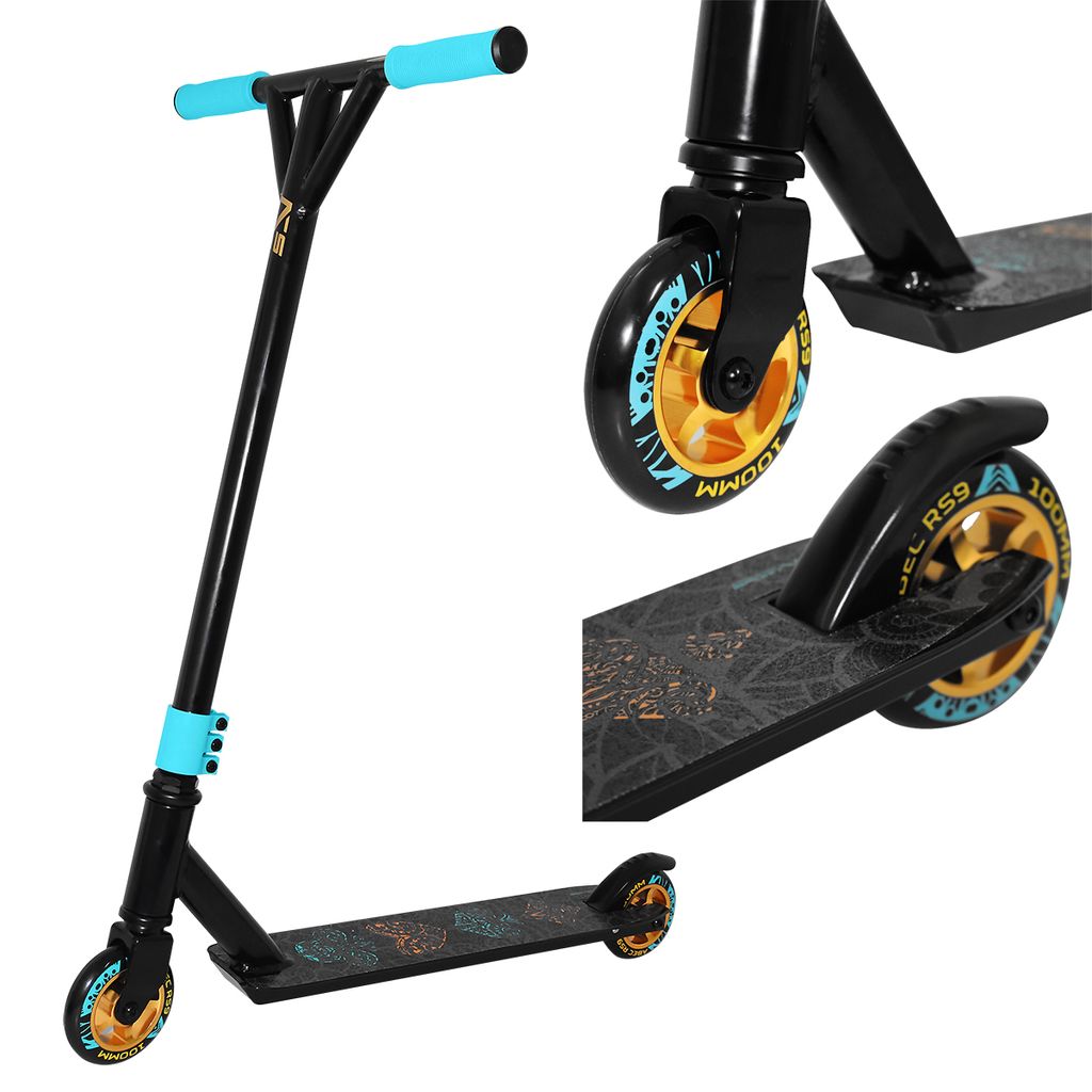 Grün/Orange Amigo Army Stunt Roller Scooter Kinder Freestyle ABEC 7 100mm 