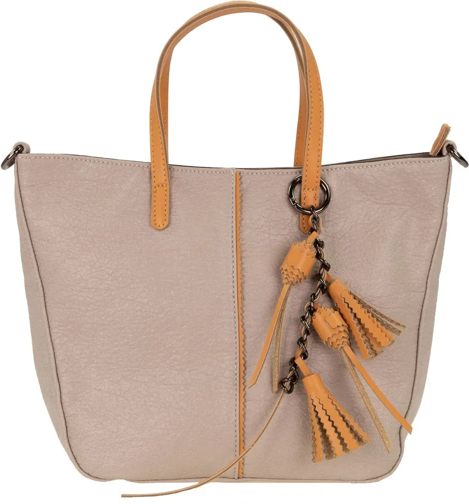 CINQUE Bella Shopper Stone Grigio - Borsa a Tracolla Elegante Donna