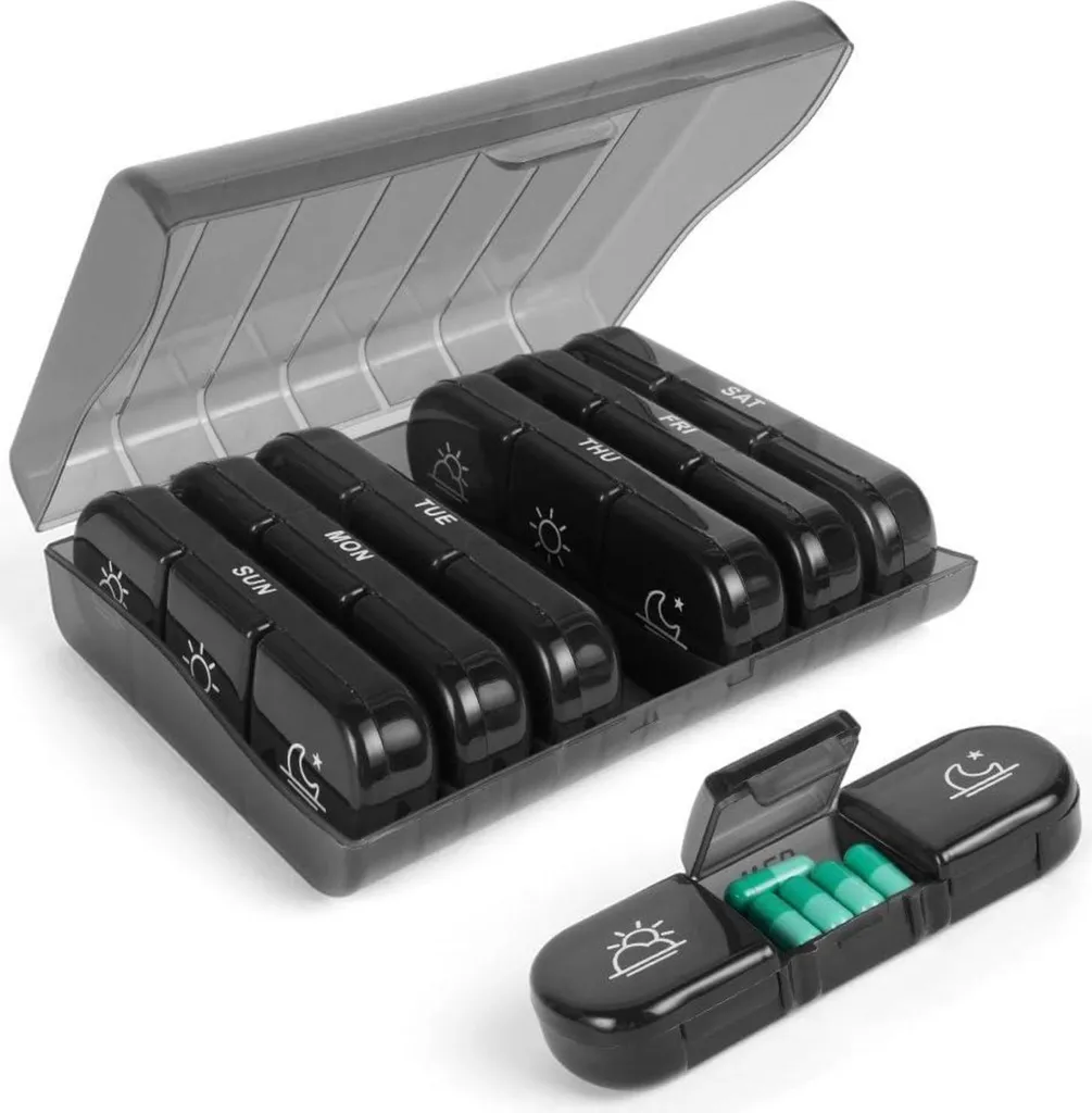 Organiseur médicaments 7 jours sans BPA avec protection humidité 21