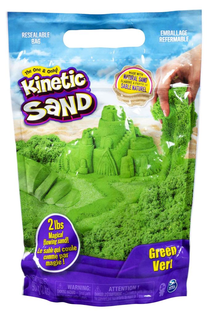 Kinetic Sand KNS RFL 2lb Colour Green GML, Piasek Zdjęcie produktu 