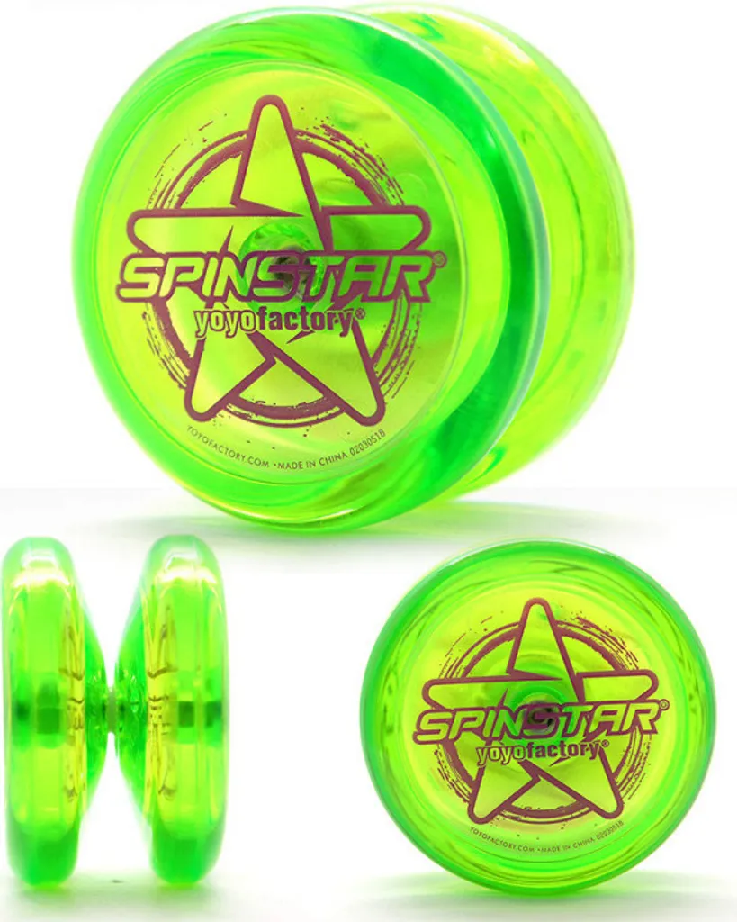 Yo-Yo Spinstar YoYoFactory Vert avec Système de Retour Starburst Rapide