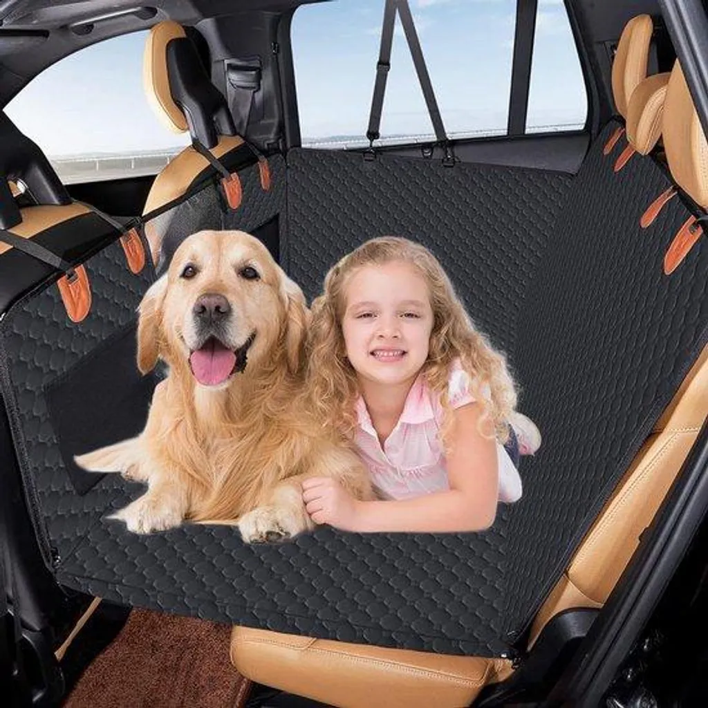 Protection de siège chien imperméable noire - Tissu Oxford 600D résistant