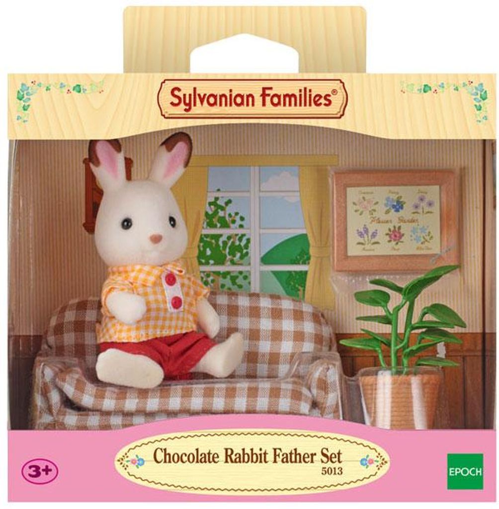 Sylvanian Families: Chocoladekonijn vader met sofa Productafbeelding 