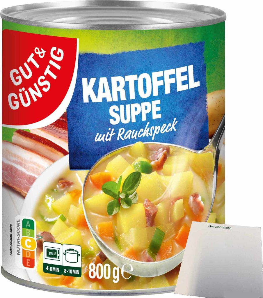 Gut & Günstig Kartoffelsuppe mit saftigem Rauchspeck (800g Produktbild 