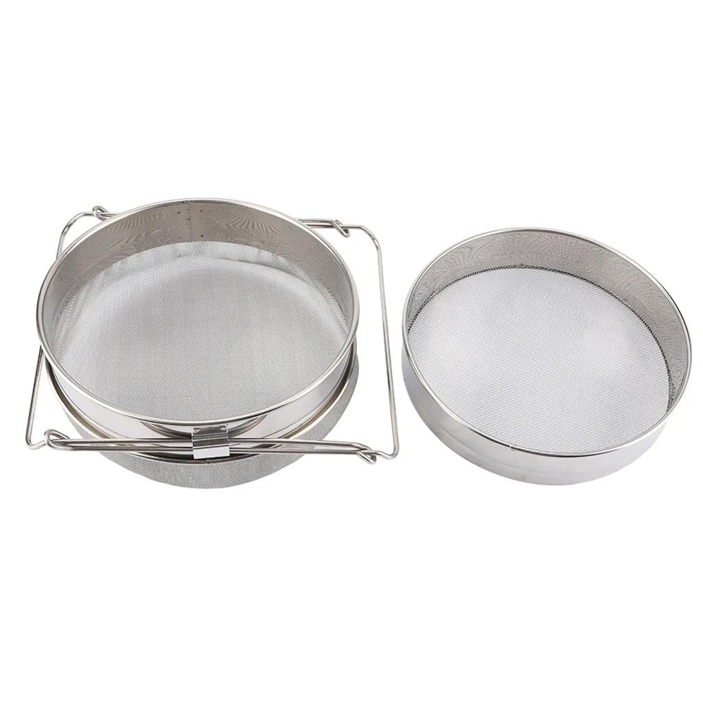Tamis à miel extensible en acier inoxydable double maille haute qualité - 5