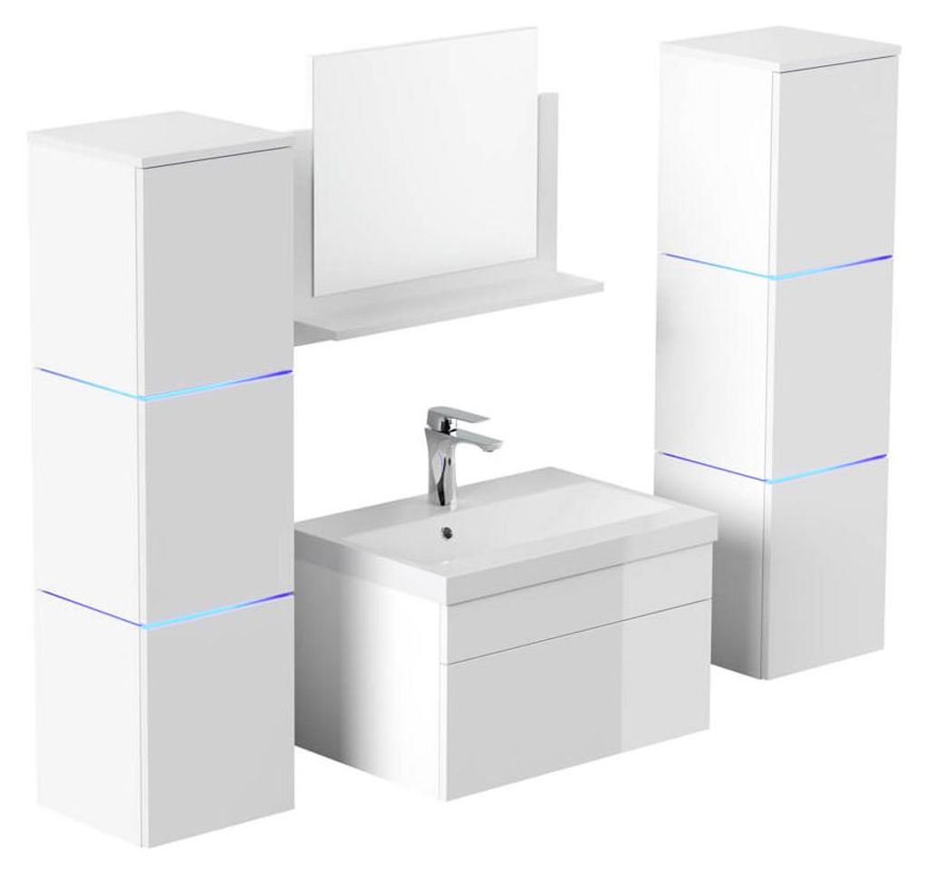 HOME DELUXE - Badmöbel-Set - WANGEROOGE Weiß - X-Large - Produktbild 