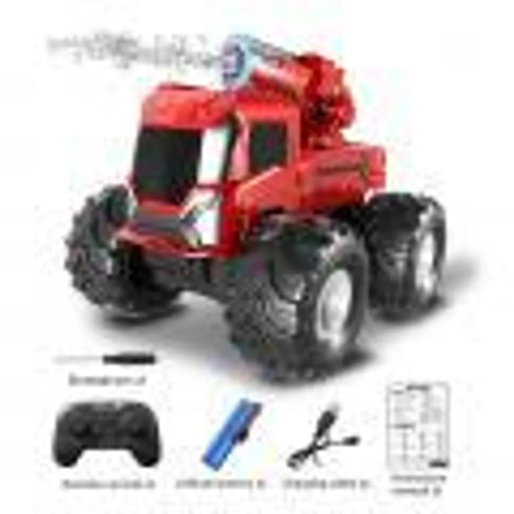 Camion RC incassable pour terrains difficiles avec jet d'eau et LED 360°