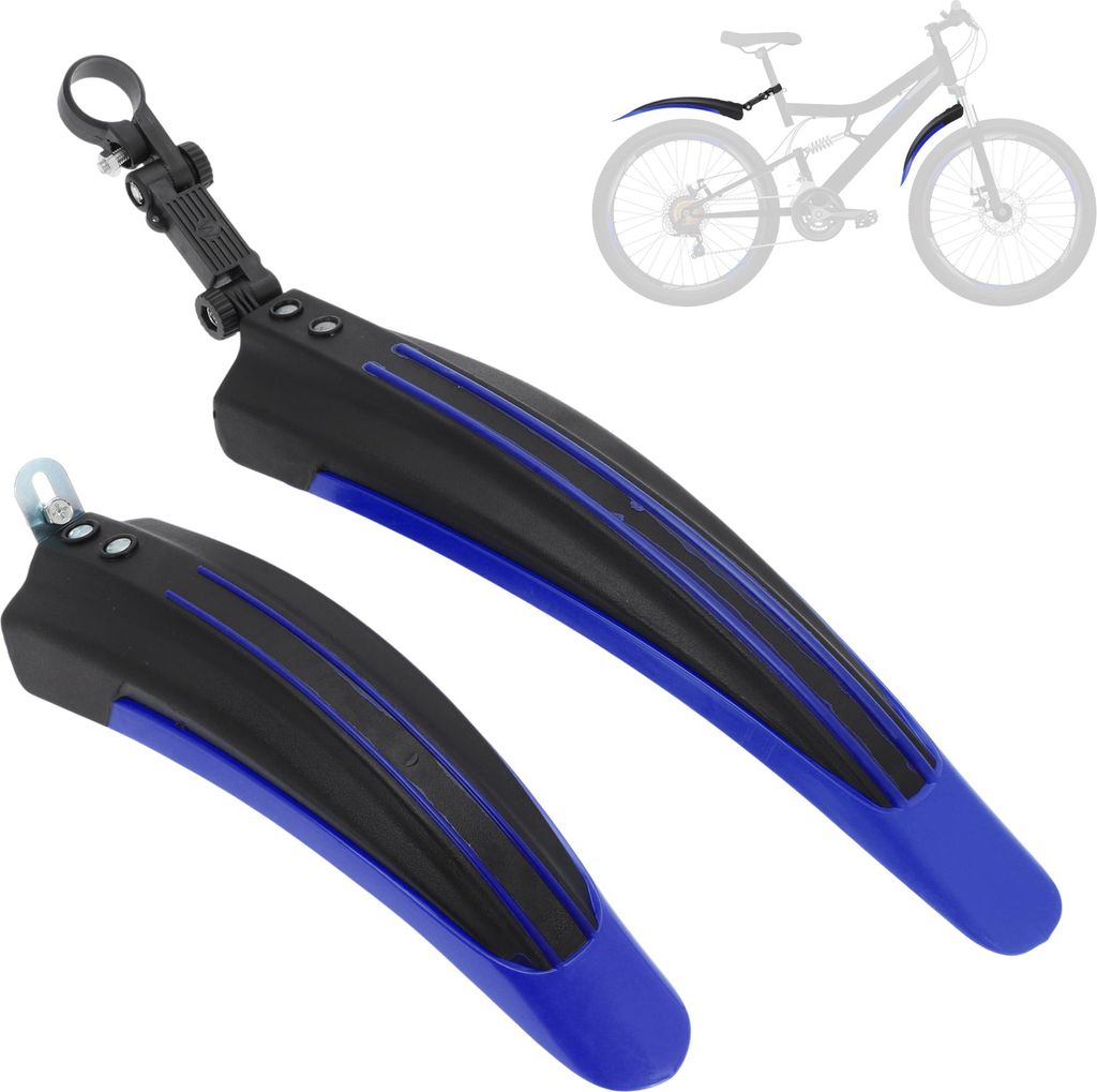 Fahrrad Schutzbleche Set Fahrrad Radfahren Reifen Vorne und Hinten Mud Guards Radfahren Bike Fender Mudguard für Rennrad Mountainbike Tief Blau Sc...