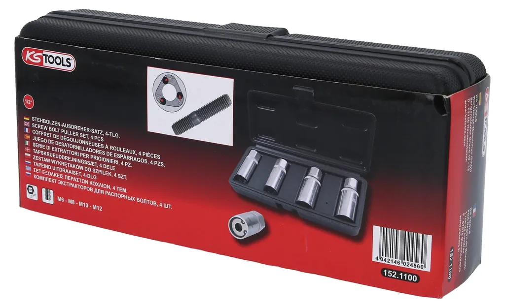 Jeu d'extracteurs de goujons à galets KS TOOLS 152.1100 ultra robuste - 8