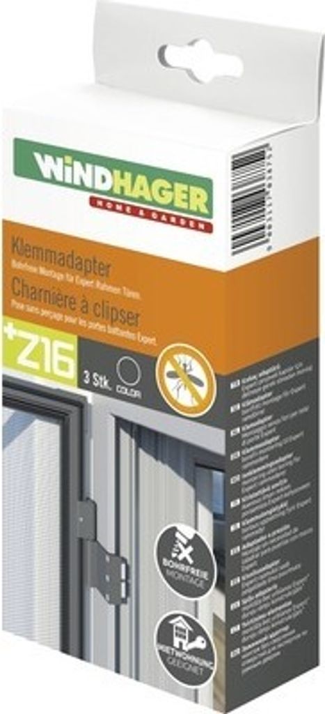 Insektenschutz Windhager Klemmadapter für Rahmentüren Produktbild 