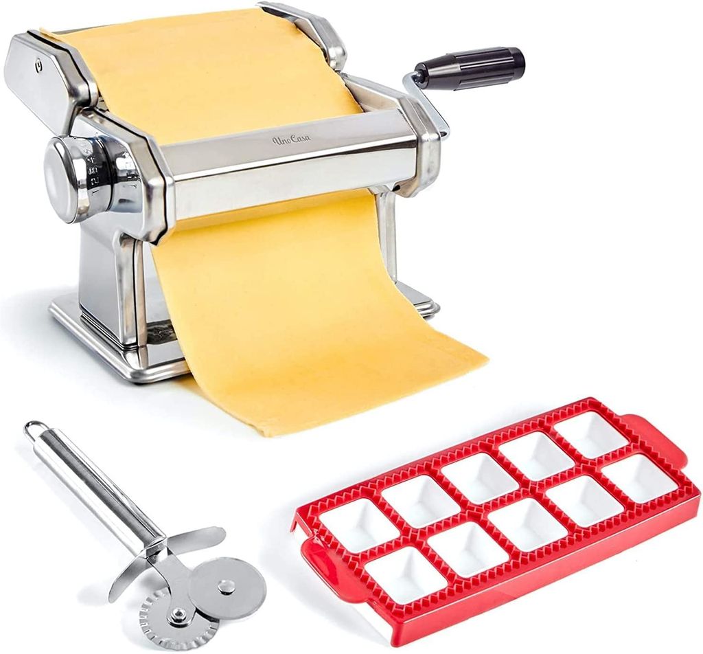 Nudelmaschine Pastamaker Nudelmaker Pasta Spagetti Lasagne Walze Maschine Cutter 