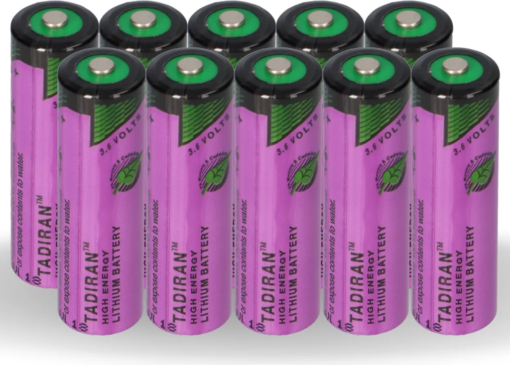 Batterie Lithium AA 3,6V SL 760/S Tadiran 2200mAh pour Compteur - 10 Piles