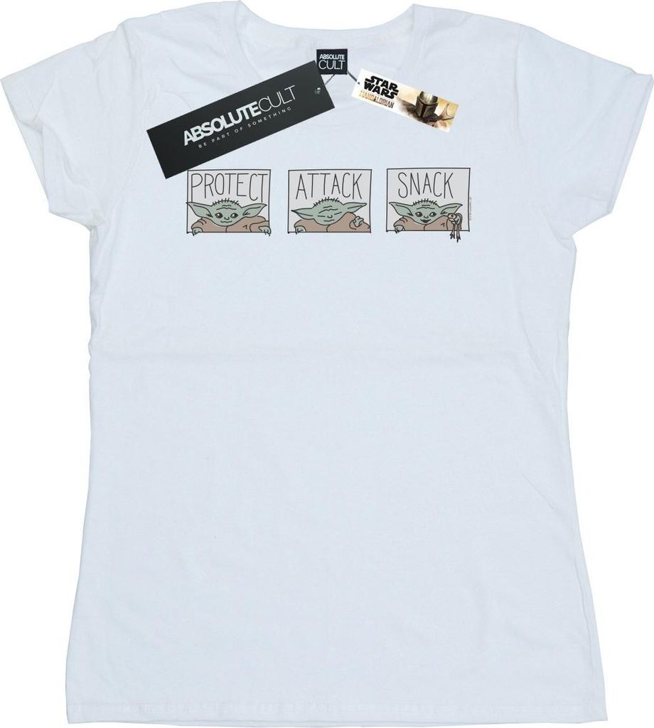 Star Wars - "The Mandalorian The Child" T-Shirt für Damen BI42969 (XXL) (Weiß)