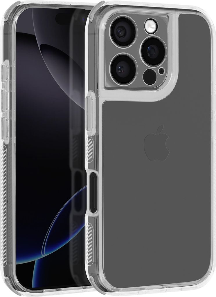 Avizar, Schutzhülle für iPhone 16 Pro Max Verstärkte Bumper-Ecken, Schwarz