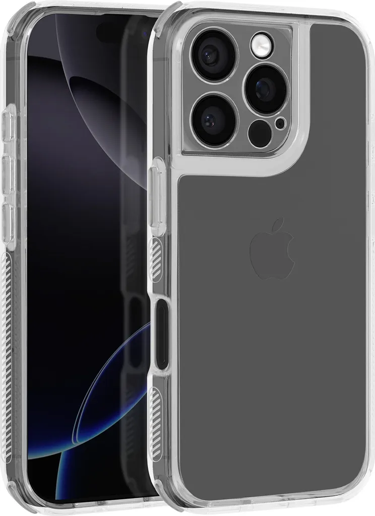 Avizar, Custodia protettiva per iPhone 16 Pro Max con angoli rinforzati, nero - 1