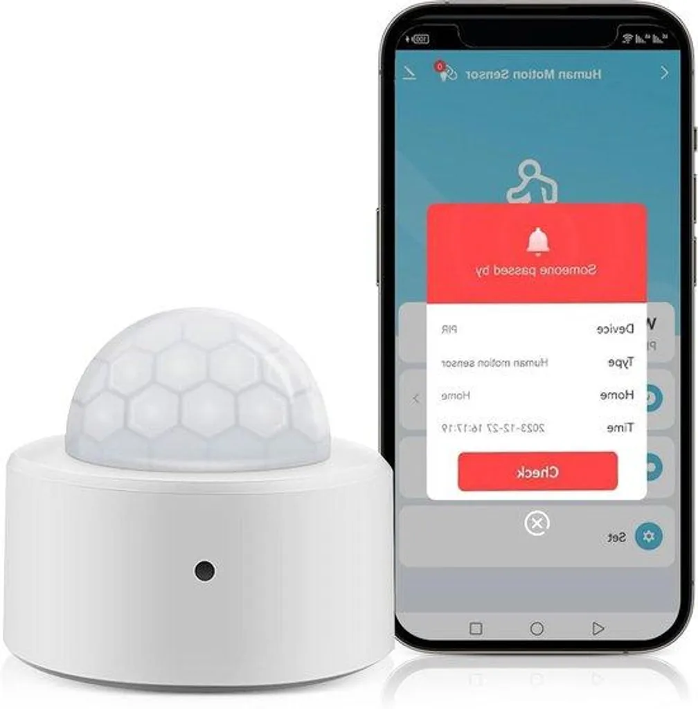 Détecteur de mouvement Wi-Fi avec capteur de luminosité intégré - Modèle S3