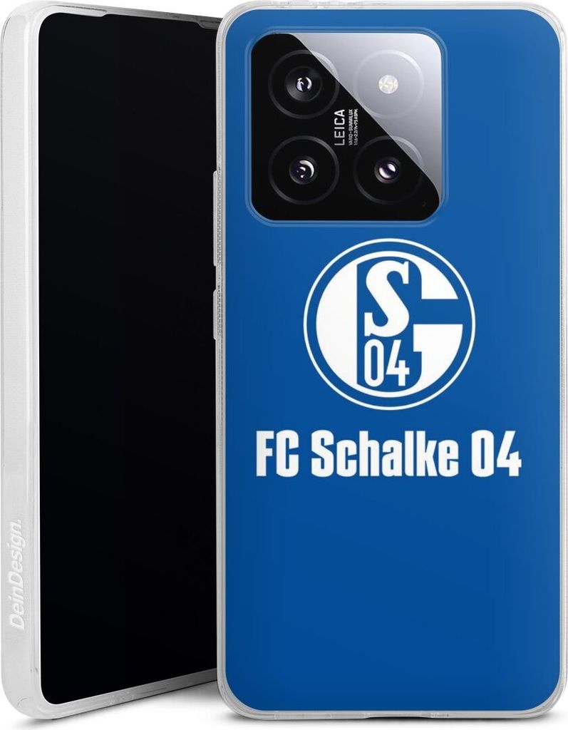 DeinDesign Handyhülle für Xiaomi 14T Silikon Hülle Case Smartphone Schutzhülle FC Schalke 04 Logo Offizielles Lizenzprodukt